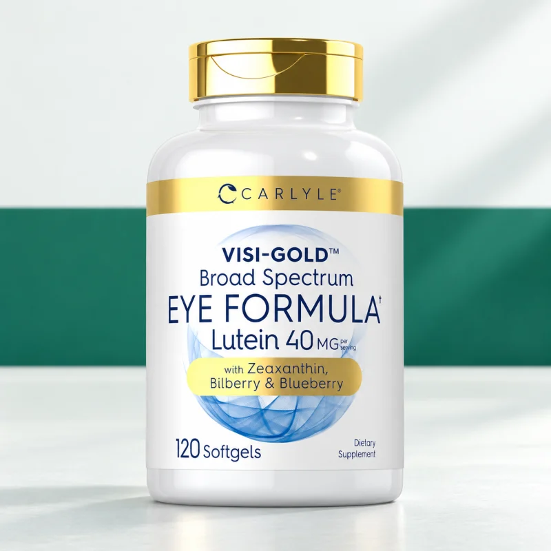 Carlyle Salud Ocular con luteína, zeaxantina y arándano, 120 cápsulas blandas